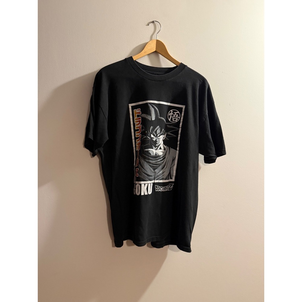 Dragon Ball Z Goku Graphic T-Shirt Mens XL Black Short Sleeve Anime Tee